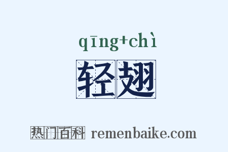轻翅是什么意思的图片